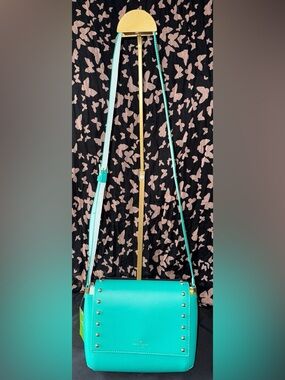 Kate Spade Sanders Place Avva (Style # WKRU5308) Studded Crossbody